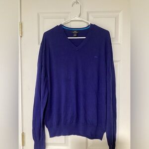 Brooks Brothers Royal Blue V-Neck Sweater